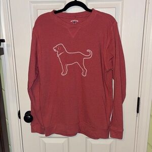 Black Dog Print Sweatshirt- women’s Medium crewneck